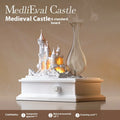 White medieval castle waterless aromatherapy machine ornament with cold fragrance analyser and ambient light