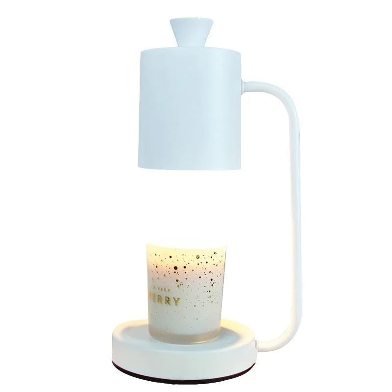 European-style aromatherapy melting wax lamp with dimmer switch in white or yellow colour options