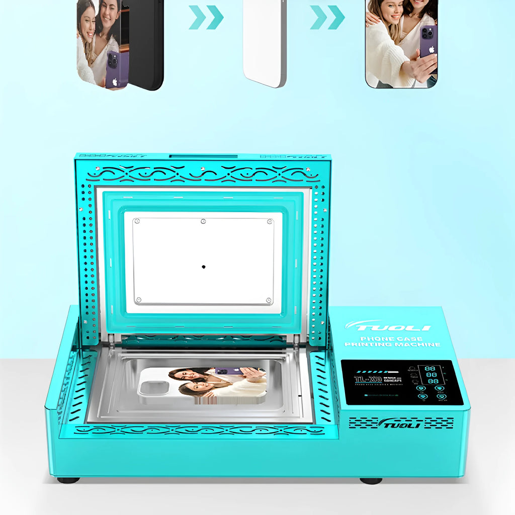 Metal phone case heat transfer printing machine for custom mobile case designs