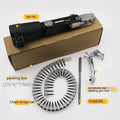 Chain screw gun head attachment for electric screwdrivers with stainless steel construction and plastic handle