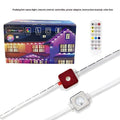 Planets-shaped LED string lights for outdoor eaves and courtyard decoration with remote control.