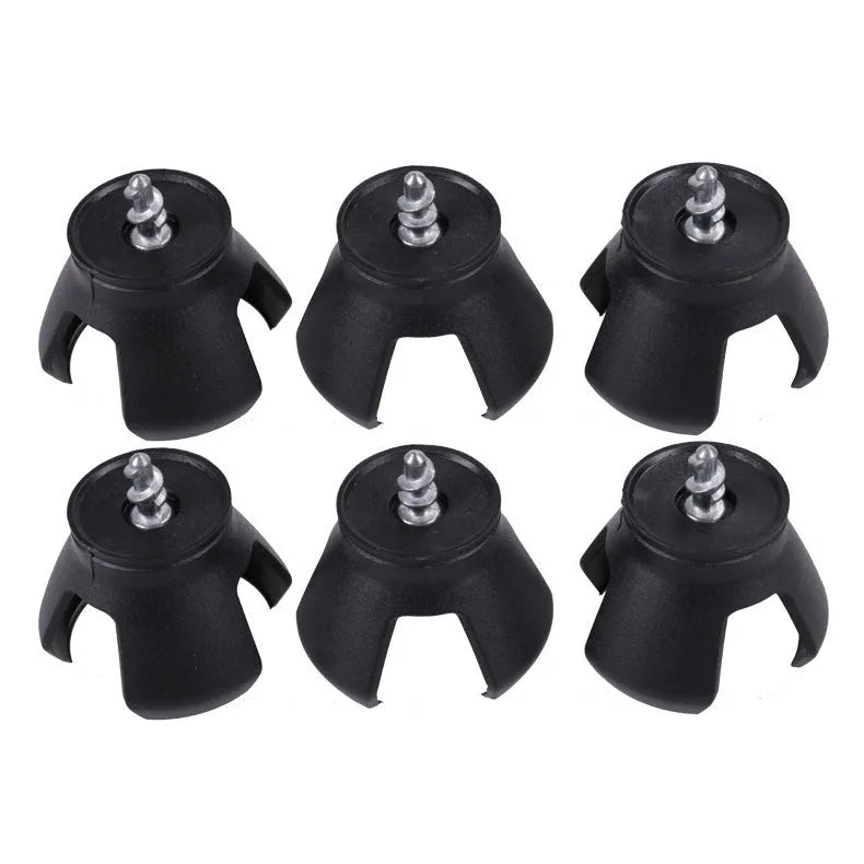 Black golf ball picker device with clip attachment for putters and golf bags