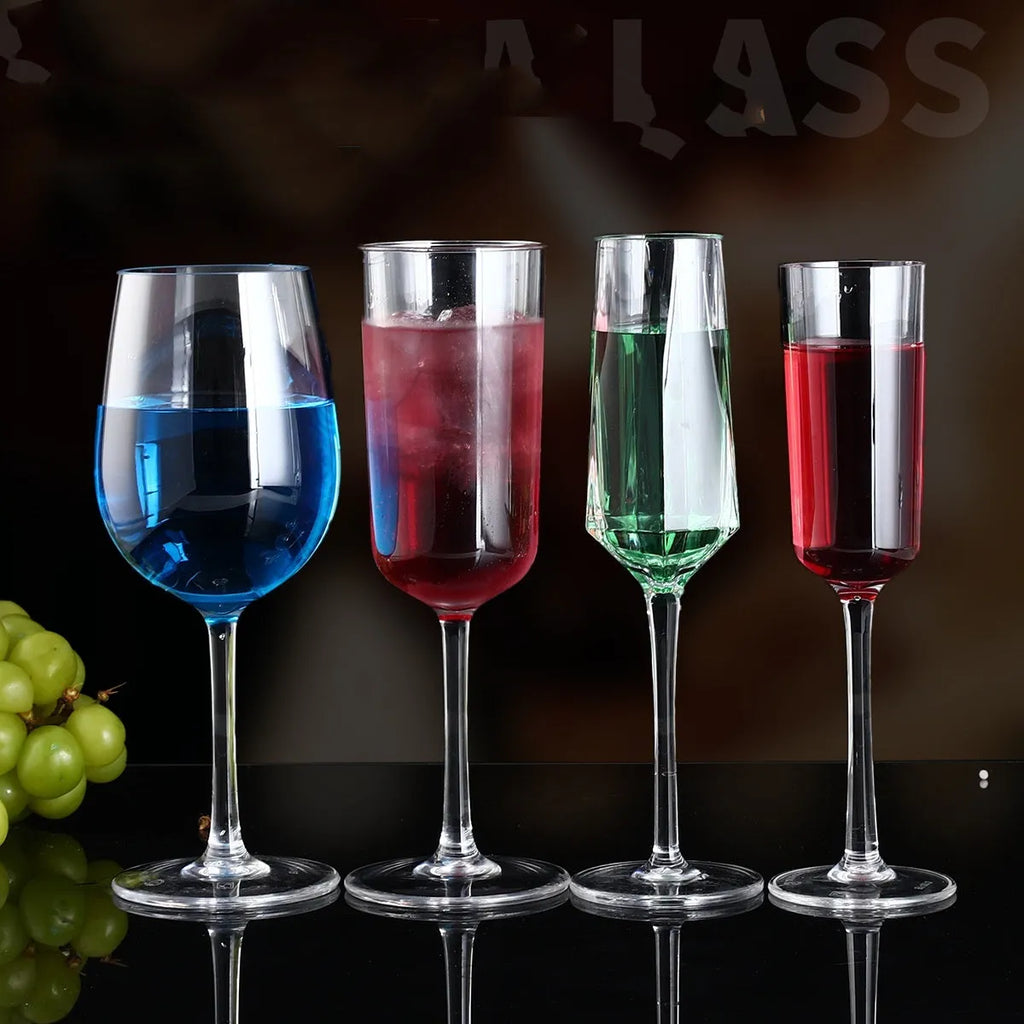 Modern PC acrylic drink bottle with drop-resistant construction for party catering in 300ml or 550ml capacity