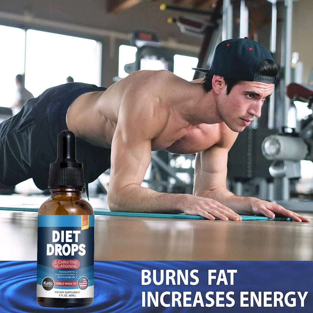 60ml bottle of ketone drops dietary supplement for body shaping support