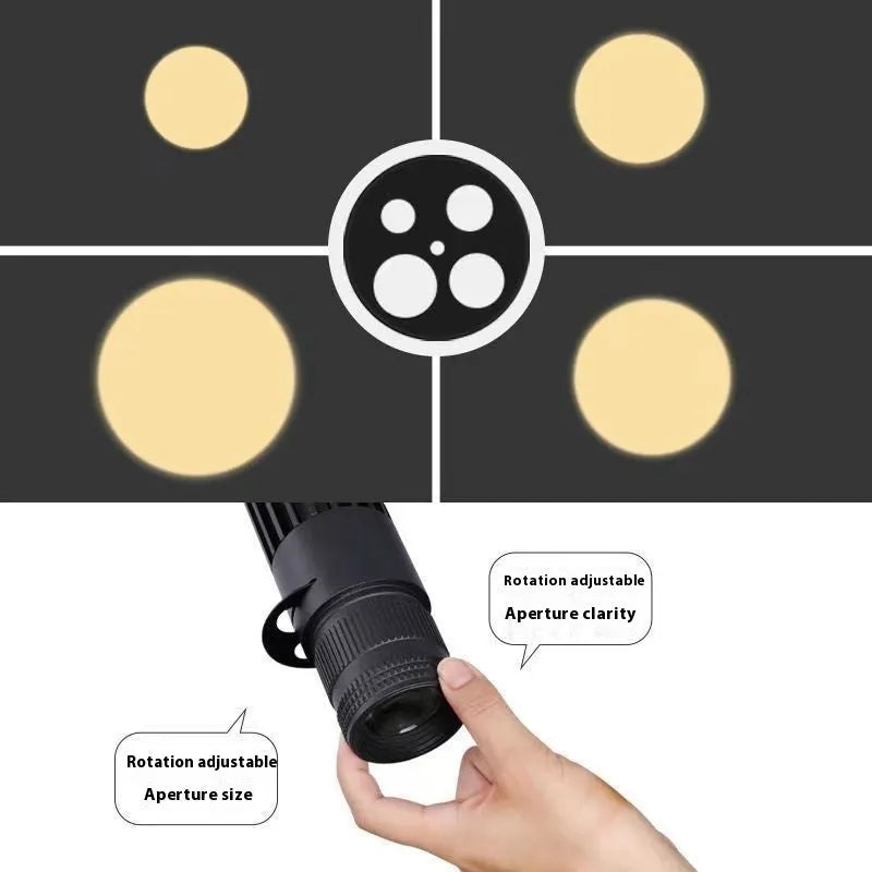 Black surface-mounted LED spotlight with aluminium shell for restaurant lighting