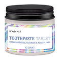 TP19 solid toothpaste tablets in portable packaging, 62 count pack for travel oral care