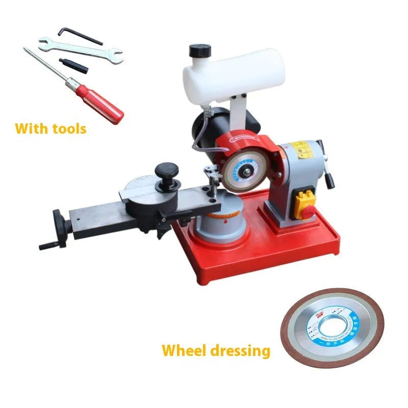 Xiao Mowang manual sharpedge grinding machine for alloy circular saw blades on workbench