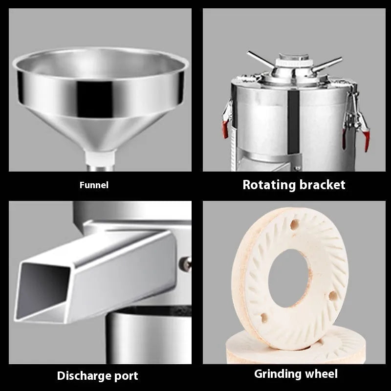 Electric sesame paste grinding machine with stainless steel construction