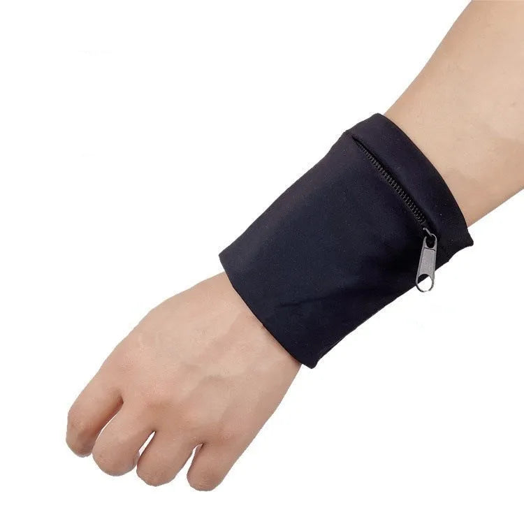 Wrist bag armband sleeve measuring 10cm by 10.5cm with water-resistant OPP packaging