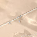 Women's 925 silver snake zodiac bracelet with geometric beads in gold or white gold colour.