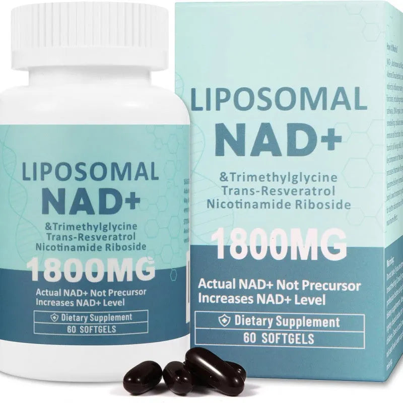 Bottle of NMN capsules nicotinamide mononucleotide dietary supplement
