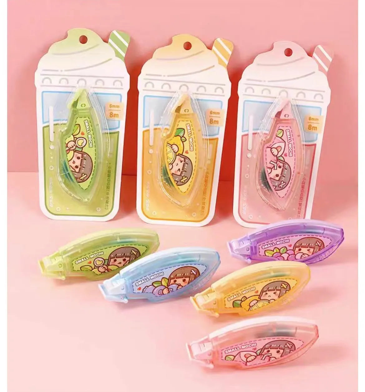 Dotting glue bottle in juice colours for hand account and stationery adhesive