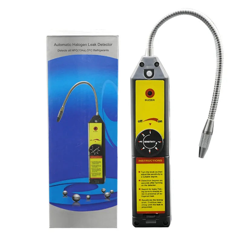WJL-6000 halogen refrigerant leak detector with 20cm probe for automotive air conditioning systems