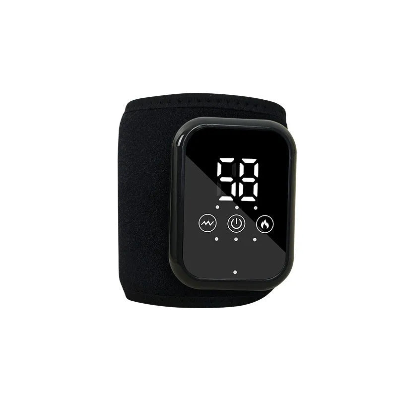 Electric heating ankle sleeve in black or grey colour with 8W power for joint support