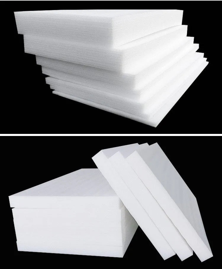 White EPE pearl cotton high-density foam board measuring 200 cm by 100 cm