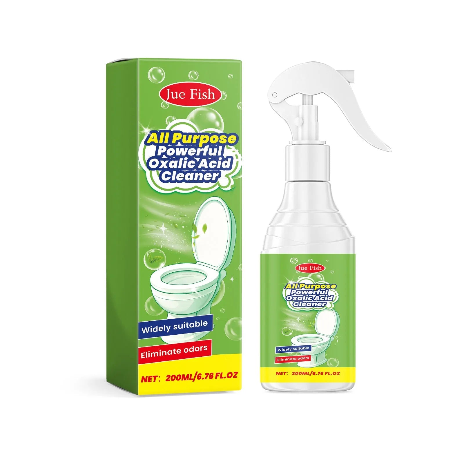 200ml multi-function household cleaning spray bottle with grease-cutting formula