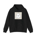 Black drop-shoulder sleeve casual hoodie with loose fit and side pockets in Japanese Korean style