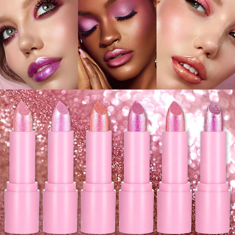 XINGX Sweetheart Bow Diamond Lipstick in six colour shades from the Starlight Diamond series.