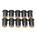 Motorcycle windshield rubber expansion well nut fasteners with brass cores, 10-piece kit including M4 M5 M6 sizes
