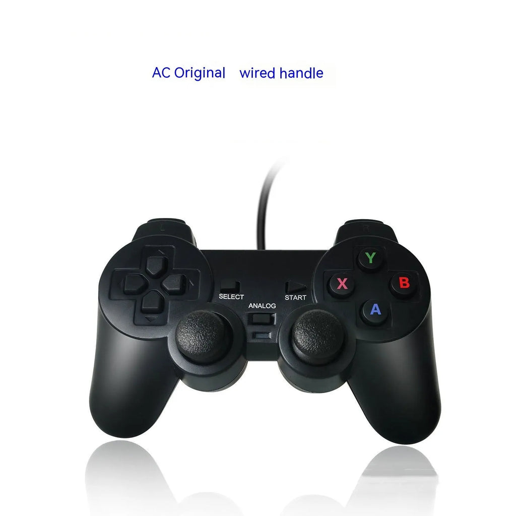 Super ConsoleX wired USB game controller in classic SNES and AC original colour options