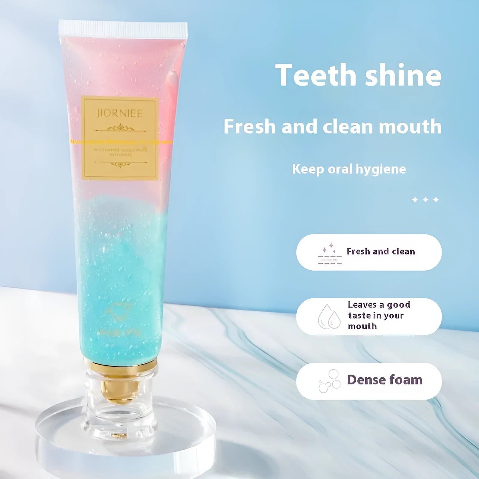 Nicotinamide Dazzling White Toothpaste 100g tube with Diouni formula for adult dental care