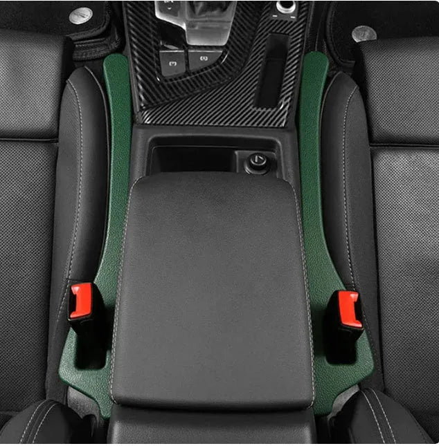 Flexible polyurethane car seat gap filler strip in available colours.
