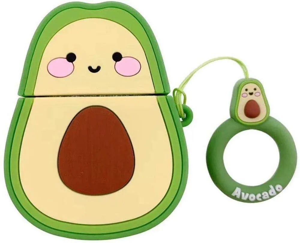Cartoon animal-themed silicone protective sleeve for Apple AirPods 1 and 2 charging case