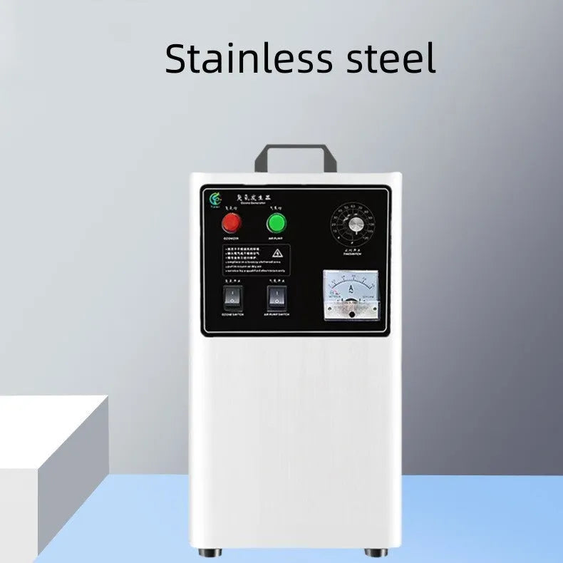 Ozone generator unit for fruit and vegetable treatment with air-cooled design