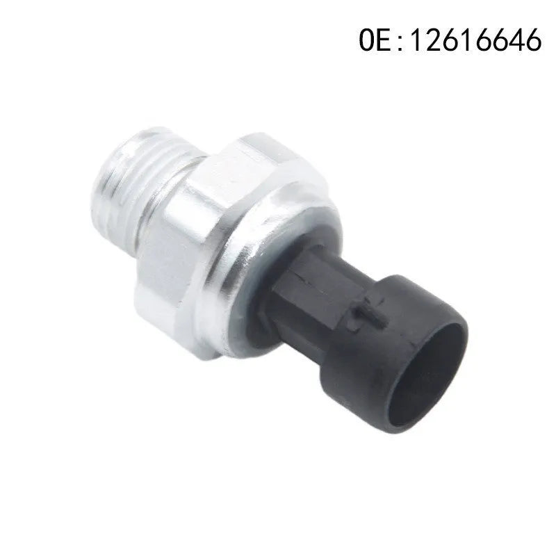 Silver metal automotive fuel pressure sensor with OEM numbers 12616646 12677836 D1846A