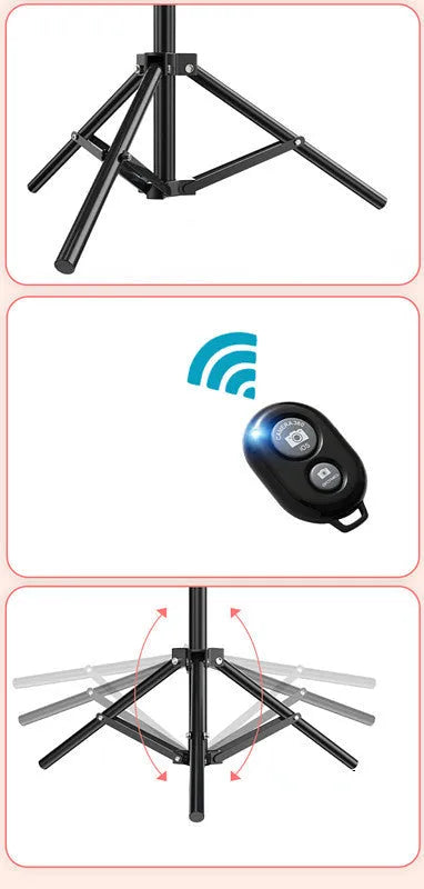 10-inch ring selfie light with metal bracket for smartphone photography and video calls