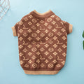 Wool dog sweater in European American style for autumn and winter warmth