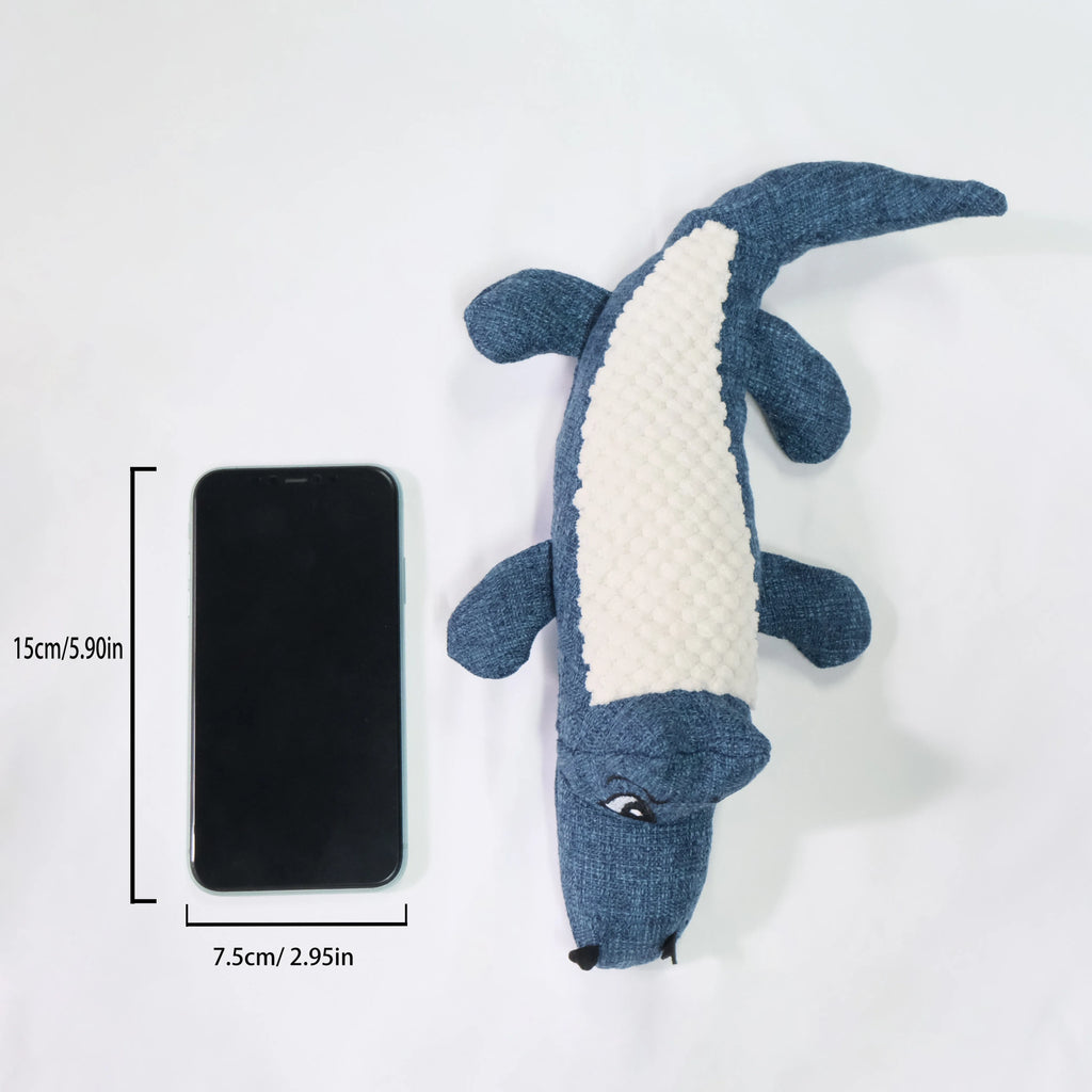 Corn grid pattern pet plush toy in blue, green, and red colours for cat and dog chewing with biting sound