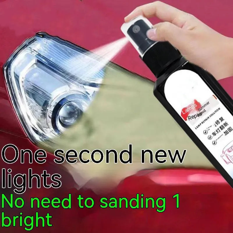 100 ml bottle of car headlight renovation and restoration liquid for plastic lenses