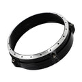 Black CNC aluminium headlight cover for BMW R NINE T Scrambler motorcycle