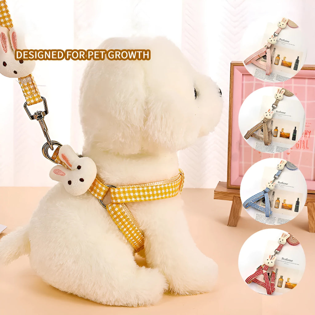 Quick release dog harness leash with nylon straps and anti-pull features in multiple colours