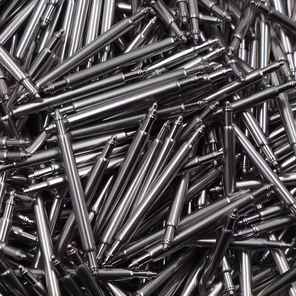 Watch bolt auricular needle spring shafts in six sizes from 21mm to 26mm