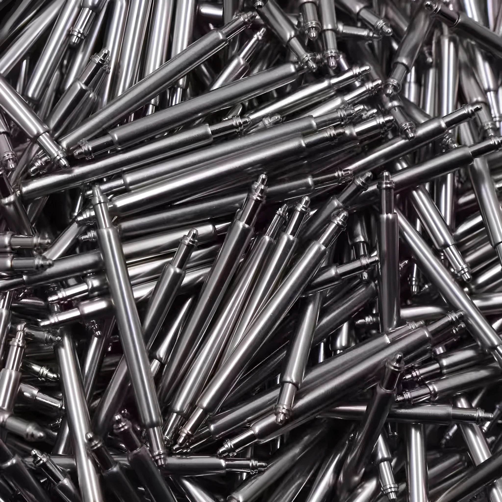 Watch bolt auricular needle spring shafts in six sizes from 21mm to 26mm