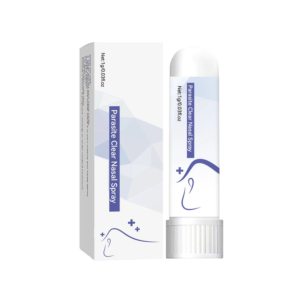 Manual nasal aspirator with silicone tip for sinus congestion relief.