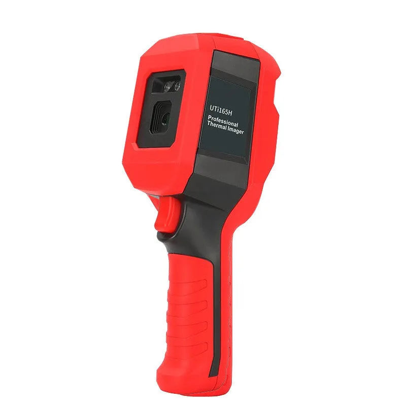 UTi series handheld infrared thermal imager showing display screen and measurement lens