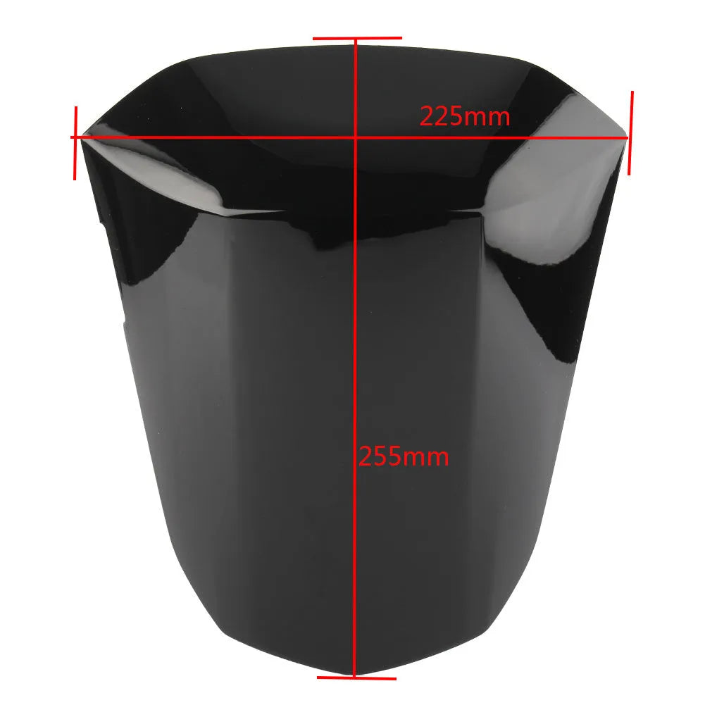 GSXR1000 motorcycle rear cowl seat cover in ABS plastic shown in multiple colour options