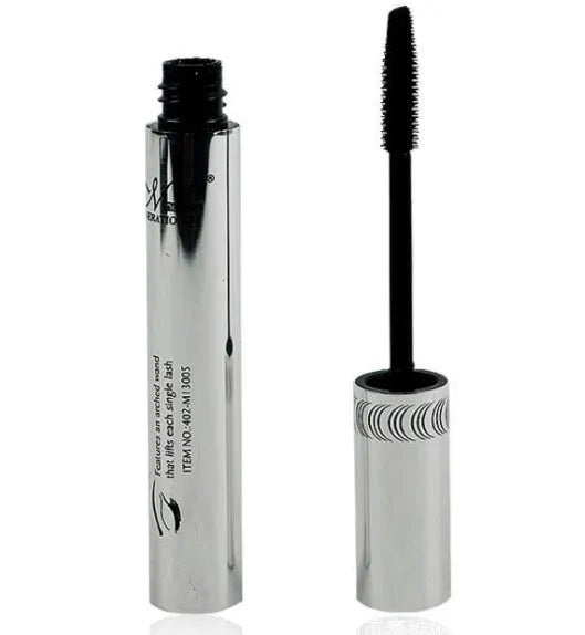 Long curling eyelash extension black fiber mascara for voluminous lashes in tube packaging