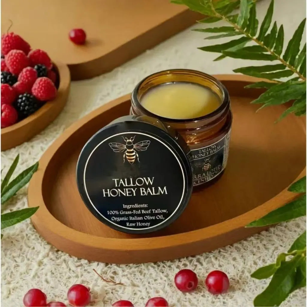 Honey Butter Moisturising Facial Cream in a 57g jar, shown with Citrus, Lavender, and Fragrance-Free variant options.