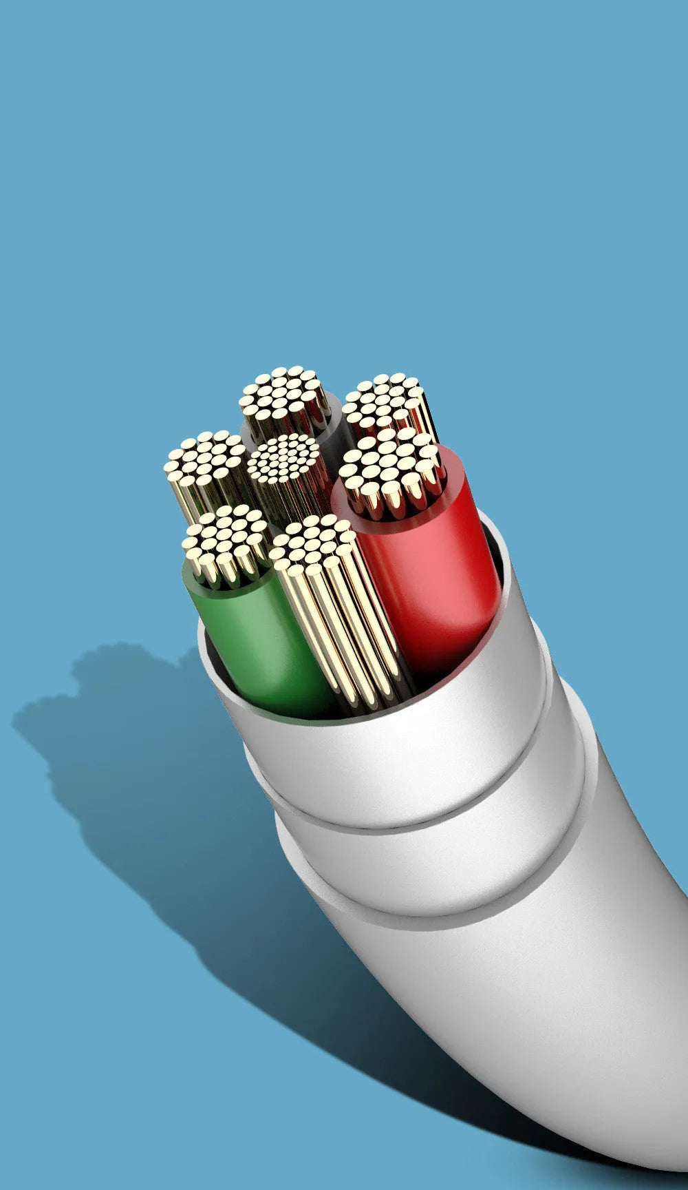 Multi-interface mobile phone charging cable with USB, Mini USB, Micro USB, and TYPE-C connectors