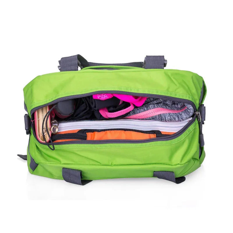 Nylon yoga and gym sports holdall in medium or large size with six colour options