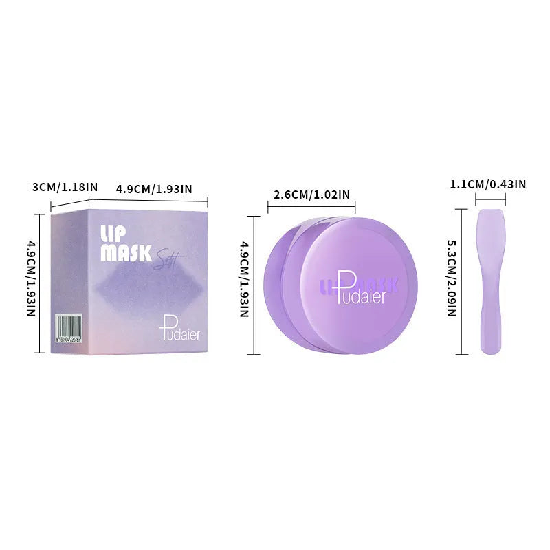 10ml exfoliating lip balm tube with scraper tool for lip lines and moisturising