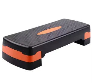Grey Fit Step aerobic platform for home workouts, showing dimensions 68cm long by 28cm wide.