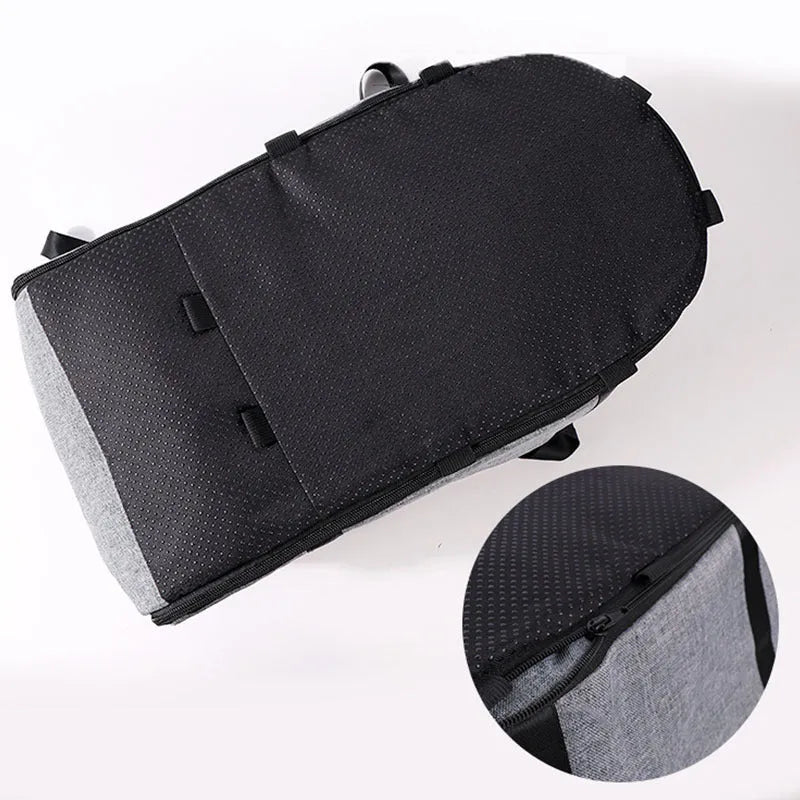 Outdoor cloth dog kennel in grey colour with universal four-season design
