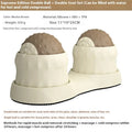 Double ball massage ball set with cold and hot compress function in caramel mocha colour