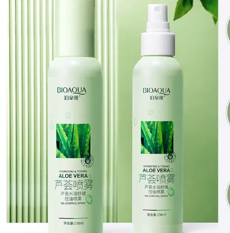 150ml moisturising toner spray bottle with fine mist nozzle for facial hydration.