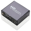 Black HDMI to DVI converter with coaxial audio output and 1.5 metre cable for 1080p video conversion